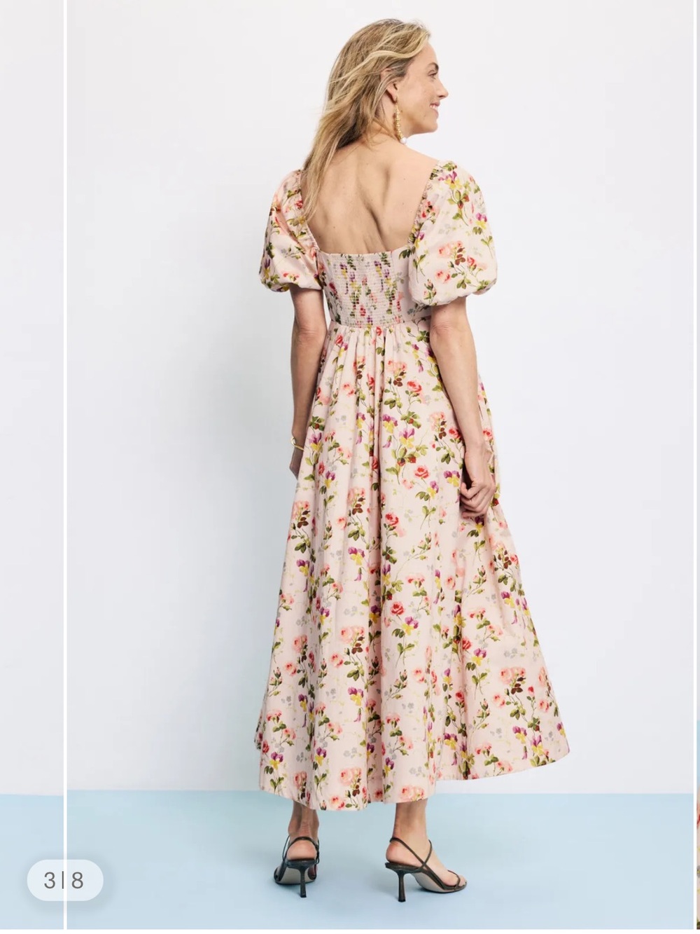 Hill House Pink Floral Matilda Nap Dress Midi Large - Picture 7 of 11